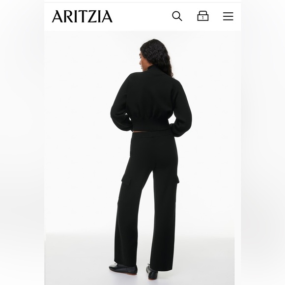 Aritzia 1/4 Zip Sweater - Picture 6 of 8